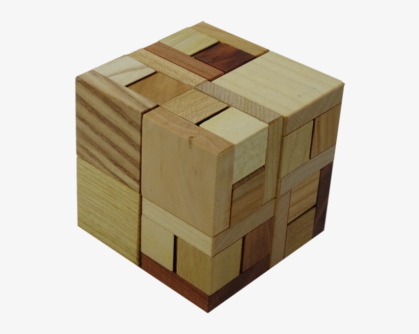 Diagra Wood Cube Puzzle - Cube, transparent png #6430952