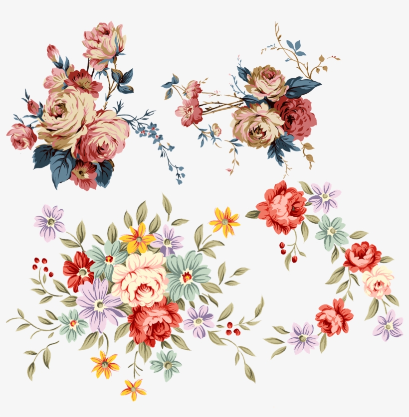 Chinese Flower Png - Victorian Flowers Png, transparent png #6431054