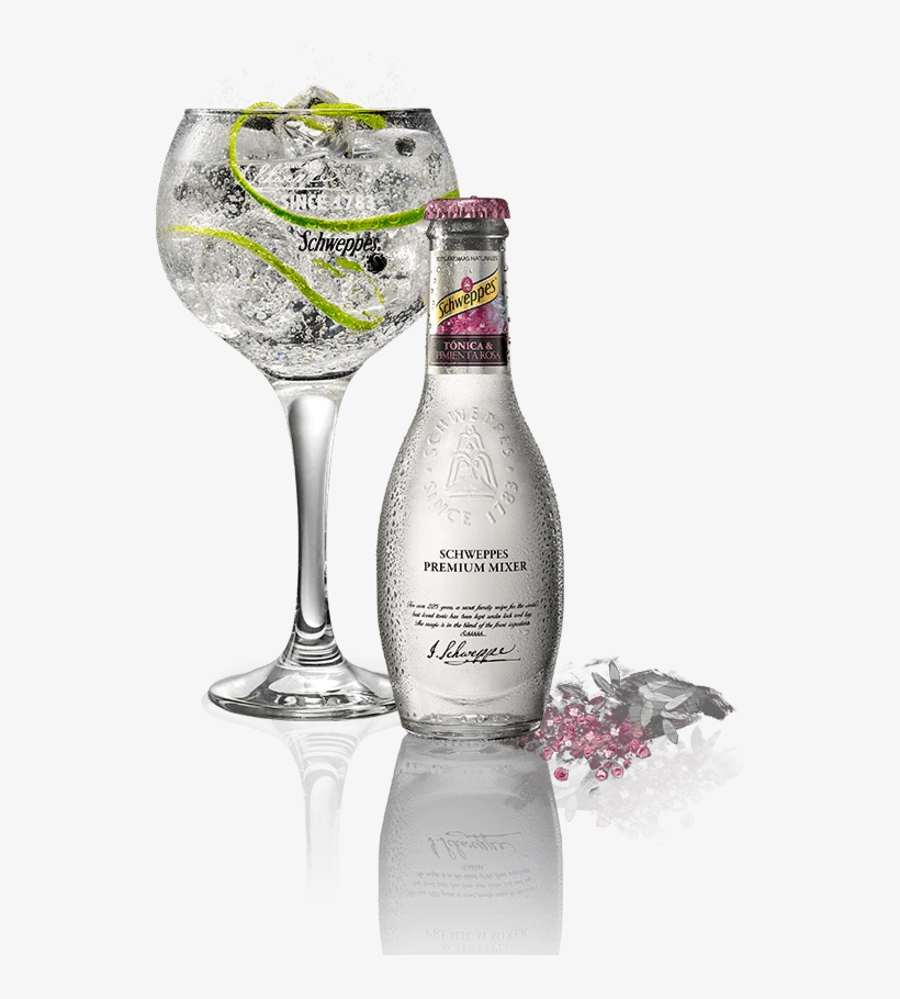 Tónica & Pimienta Rosa - Schweppes Premium Tónica Pimienta Rosa Botellín, transparent png #6432081