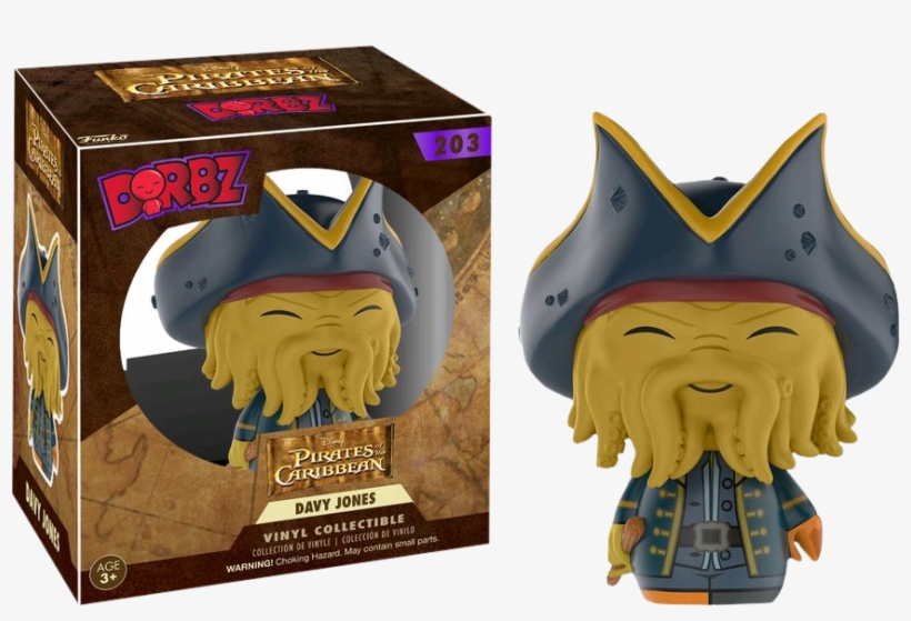 Pirates Of The Caribbean - Davy Jones Pop Vinyl, transparent png #6432300