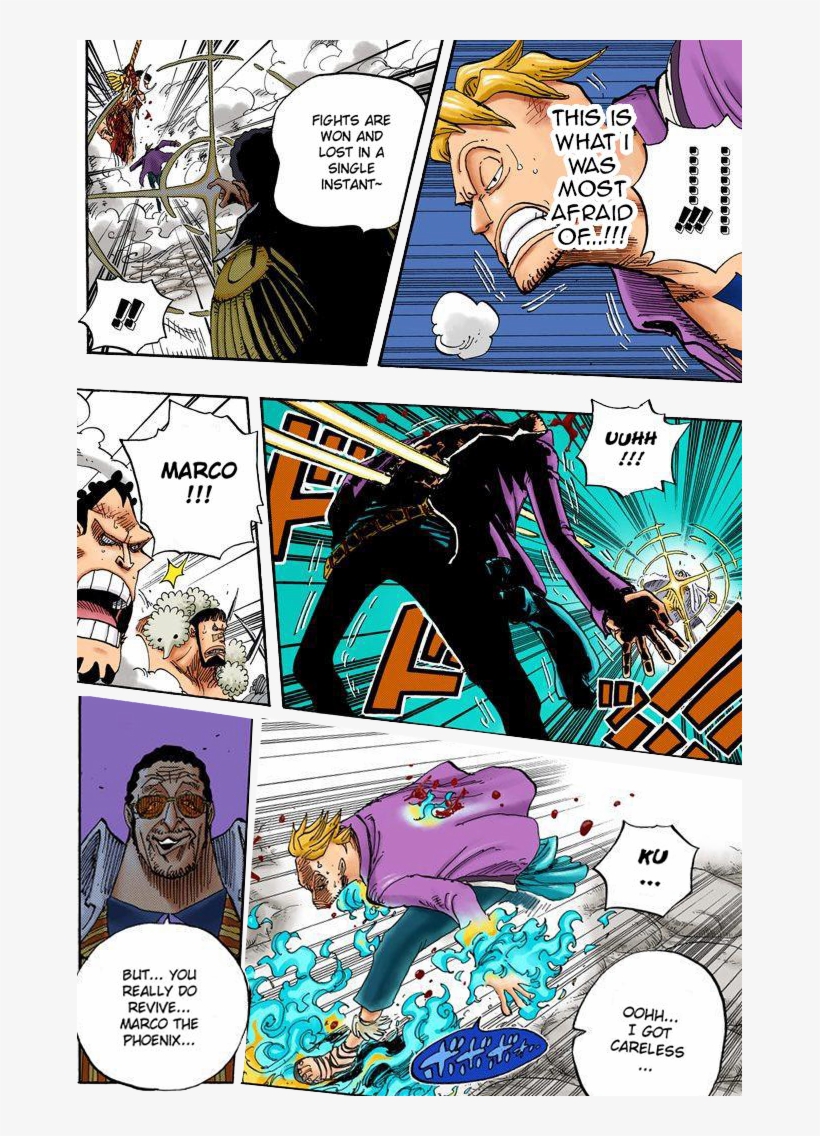Both Panels Are Directly After Whitebeard Grabs His - One Piece, transparent png #6432887