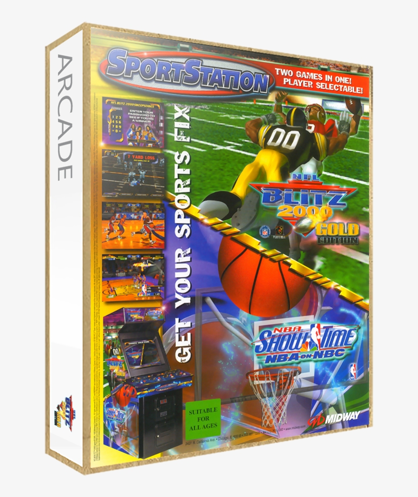 Nfl Blitz 2000 Gold Edition - Nba Showtime Nba On Nbc Playstation Ps1, transparent png #6432999