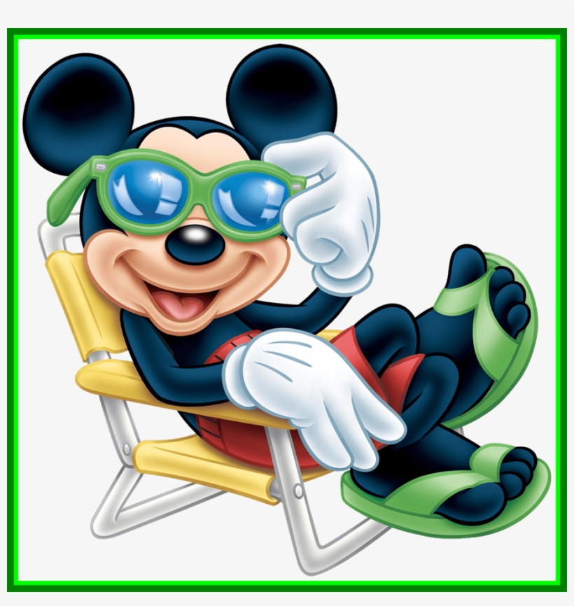 Svg Free Download Unbelievable Mickey Mouse With Sunglasses - Mickey Mouse Summer, transparent png #6433318