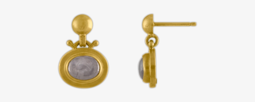 3 Gray Star Sapphire Bell Earrings, transparent png #6433367