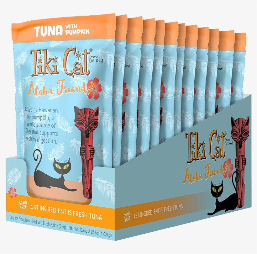 Tiki Cat Aloha Friends Tuna & Pumpkin Wet Cat Food, transparent png #6433691