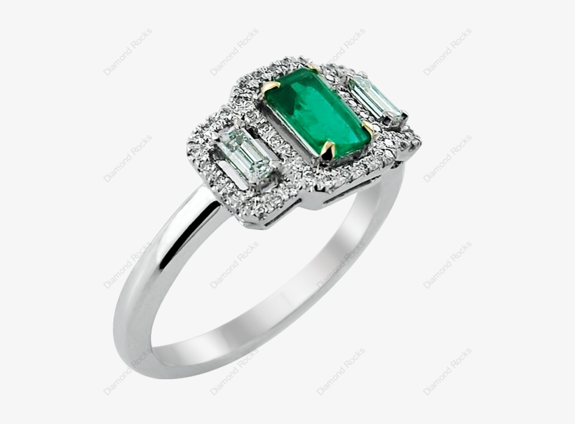 Emerald Octagon & - Pre-engagement Ring, transparent png #6434118