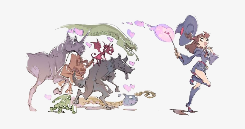 На Фоне Этого Приключенческого Режима, Боевая Секция - Yoh Yoshinari Little Witch Academia, transparent png #6434575