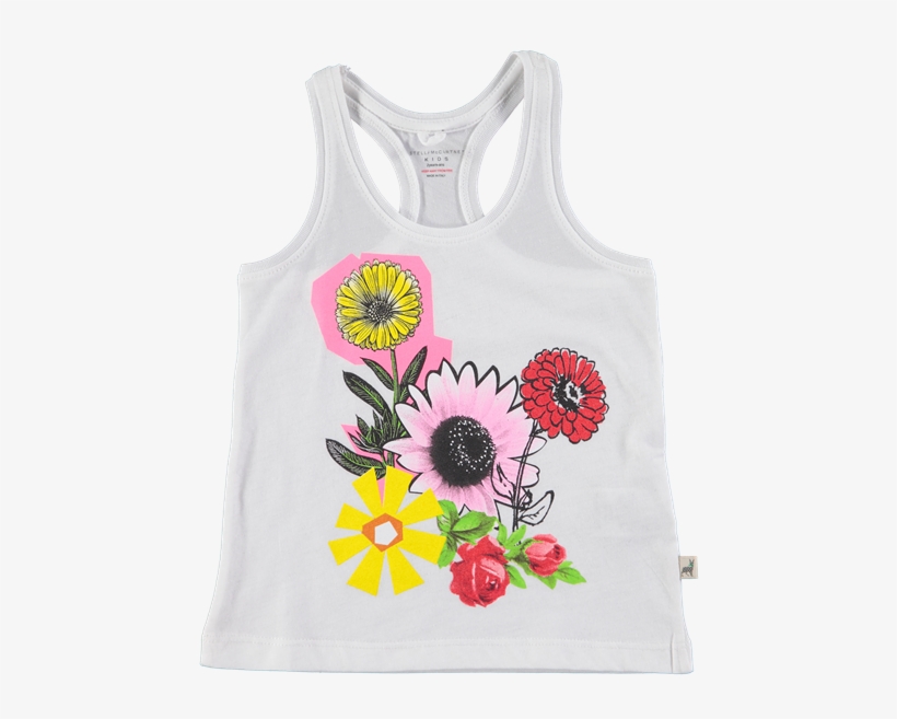 "valentine" Floral Print Vest Top - Stella Mccartney Kids - Floral Print All-in-one - Kids, transparent png #6434799