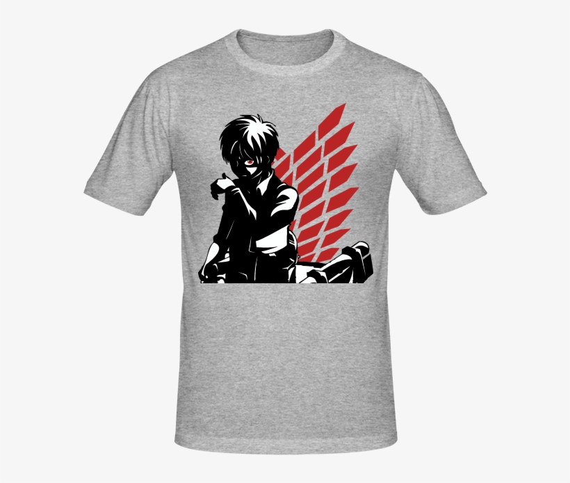 T Shirt Eren Attack On Titan, T Shirt Manga Et Anime - T Shirt, transparent png #6435443