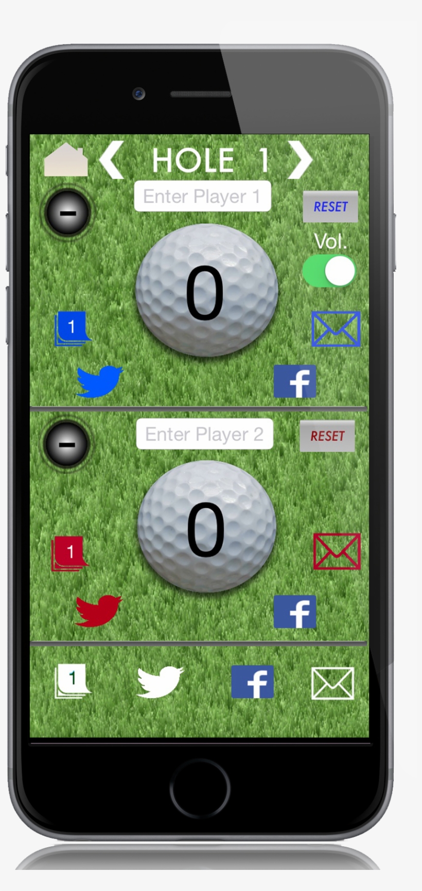 Golf Stroke Counter With Sound That Helps You Keep - Grass, transparent png #6435504