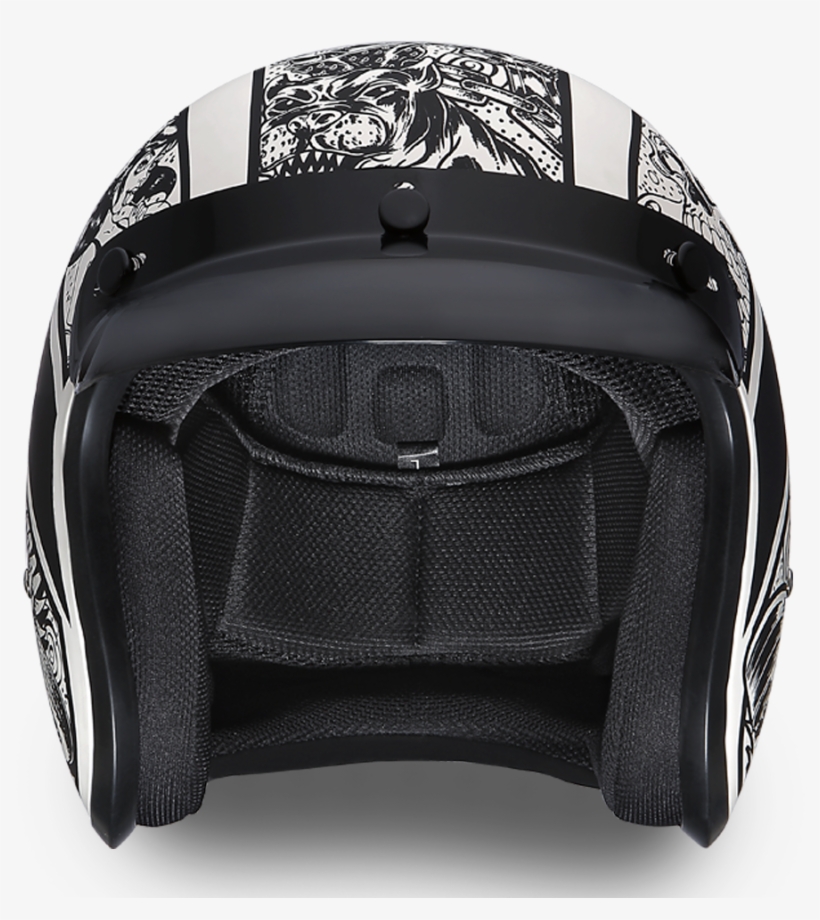 Dot Daytona Cruiser Graffiti Design Open Face Motorcycle - Motorcycle Helmet, transparent png #6435550