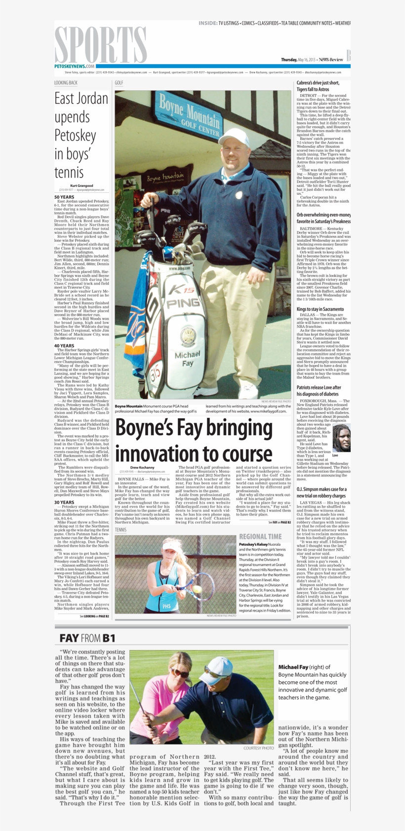 Boyne's Fay Bringing Innovation To The Course Web Page - Tabloid, transparent png #6435551