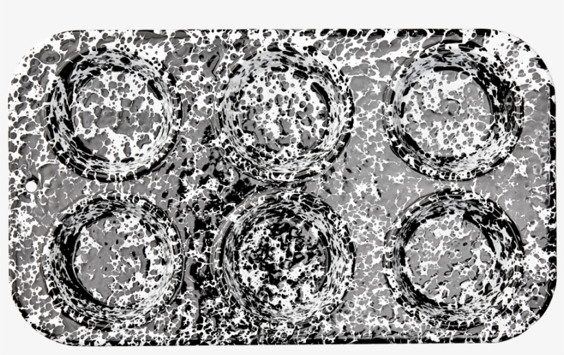 Muffin Pan Black Marble - Muffin Tin, transparent png #6436378
