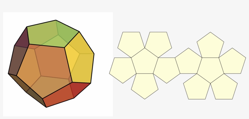 Dodecahedron, transparent png #6436671