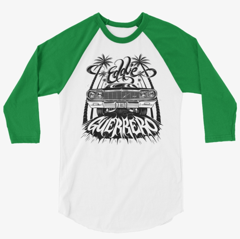 Eddie Guerrero "lowrider" 3/4 Sleeve Raglan T-shirt - Unisex T-shirt (many Colors/sizes) - Pop All Pets.com-, transparent png #6437312