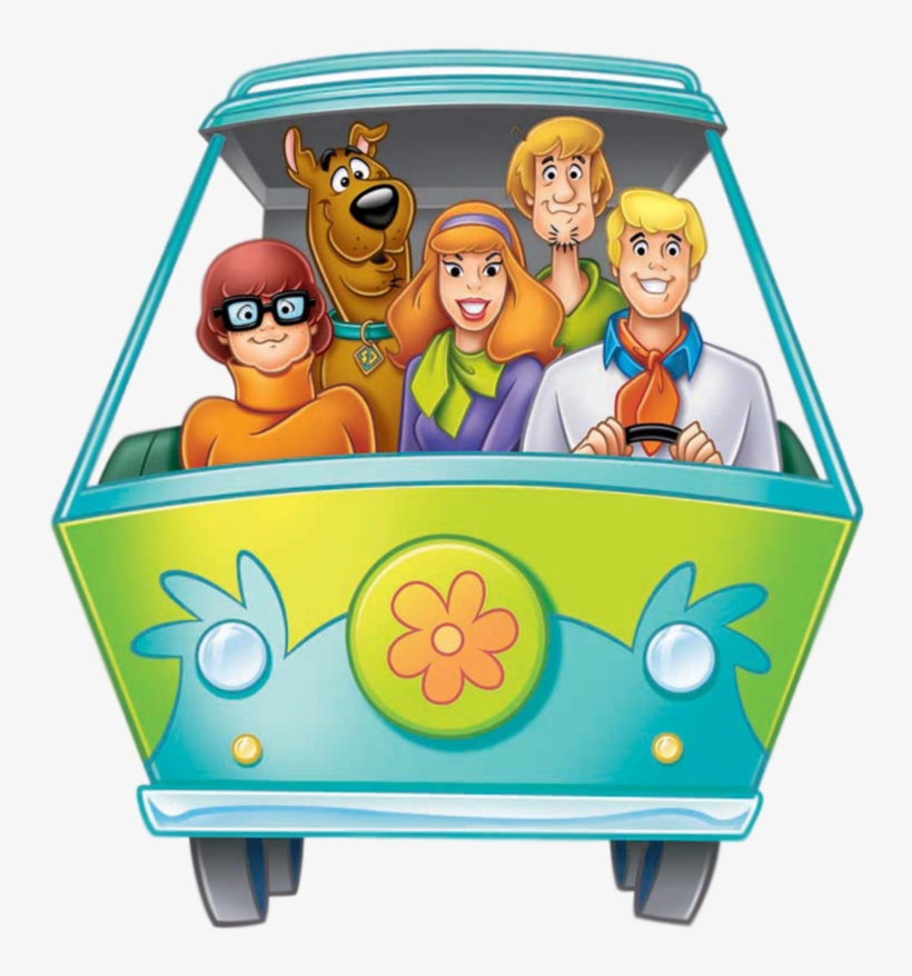 Scooby Doo Gang Png - Scooby Doo Gang In Mystery Machine, transparent png #6437368