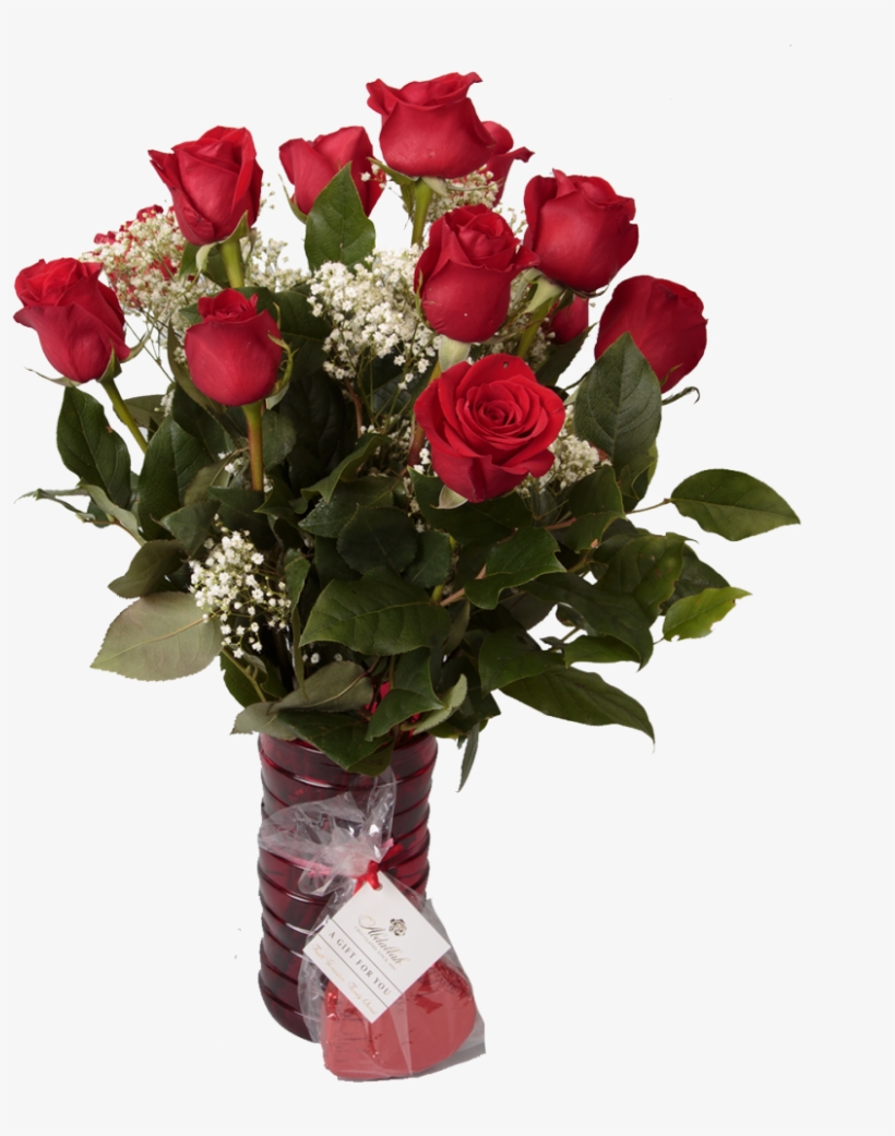 12 Red Roses &amp - Beautiful Flowers For Your Love, transparent png #6438716