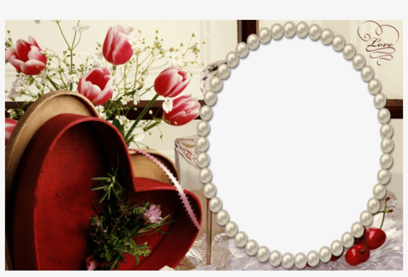 Frame With Tulips And Heart Png - May Your Heart Be Encouraged [book], transparent png #6438779