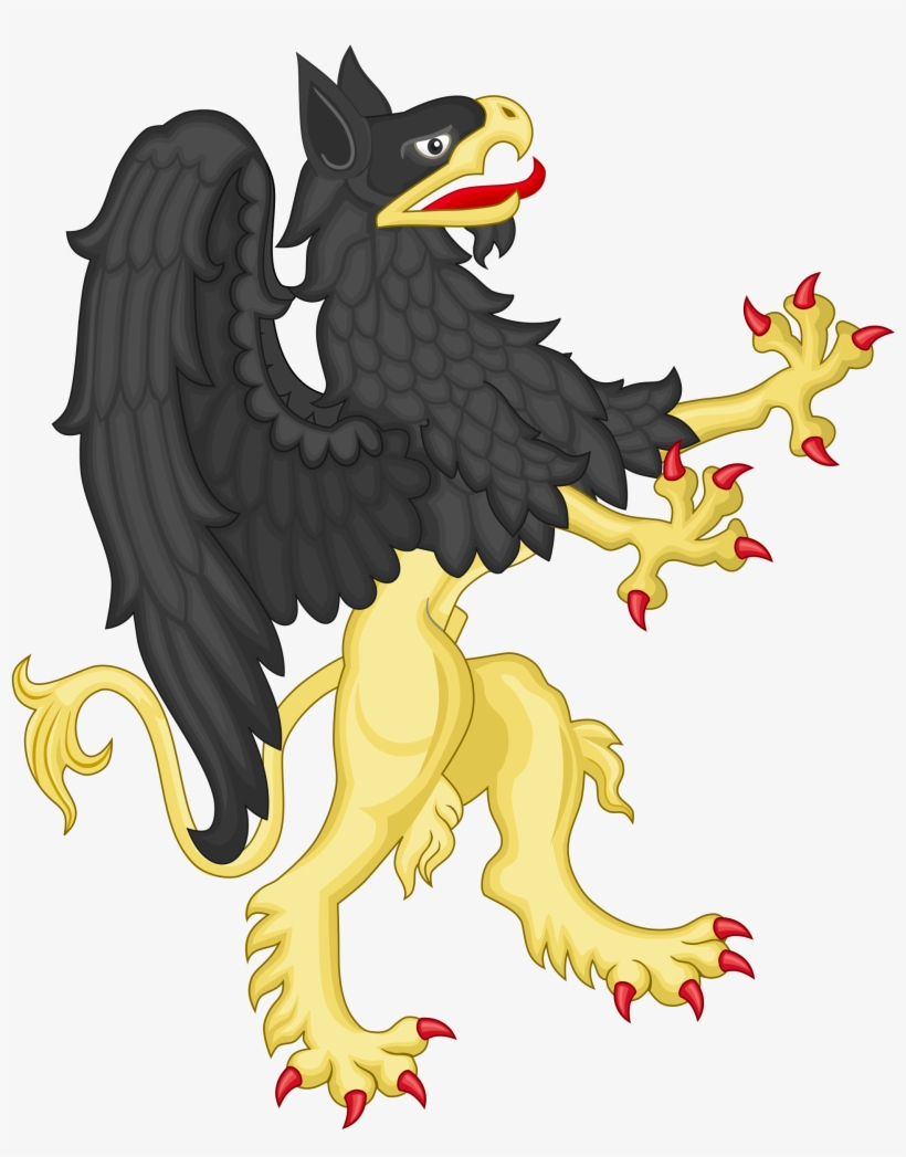 Open - Griffin Coat Of Arms Supporter, transparent png #6439744