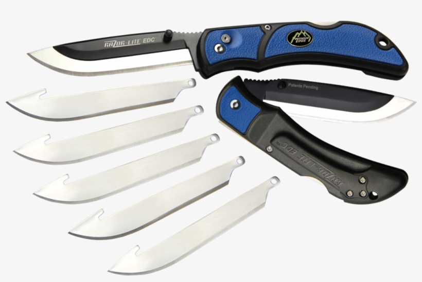 Outdoor Edge Razor Knife - Outdoor Edge Razor-lite Edc Knife 3.5 Inch Blade, Blue, transparent png #6440017