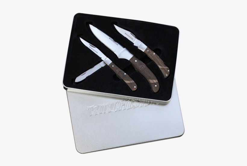 Winchester Rosewood Pocket Knife Set - Winchester Knife Set 3 Pce Tin Rosewood, transparent png #6440065
