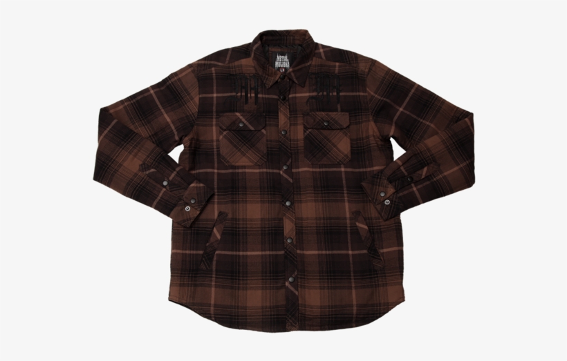 Wartime Long Sleeve Flannel Jacket - Plaid, transparent png #6440220