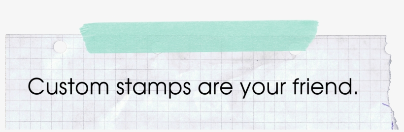 A Simple Custom Stamp Is A Minor Investment That Will - Postage Stamp, transparent png #6440222