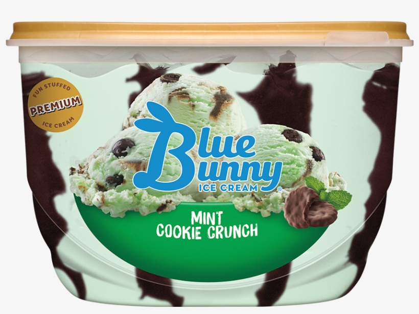 Blue Bunny Mint Cookie Crunch, transparent png #6440947