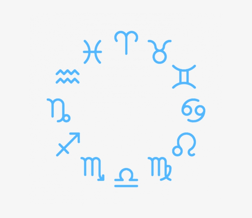 Horoscopo Generico Transparente - Zodiac Signs In Circle, transparent png #6442322