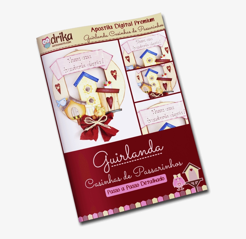 Guirlanda De Eva Casinhas De Passarinhos Mais Bônus - Little Owl, transparent png #6442560