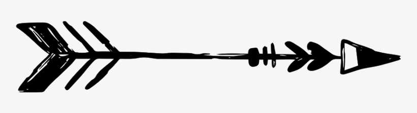 Arrow Arrows Bohemian Boho Divider Header Border Frame - Stencil, transparent png #6442962