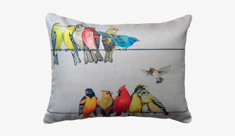 Capa-passarinhoos - Cushion, transparent png #6443037