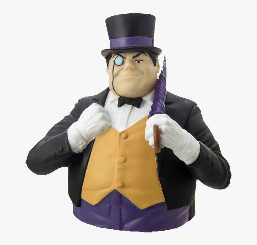 Penguin Bust Bank - Batman Penguin Bust Bank, transparent png #6443525