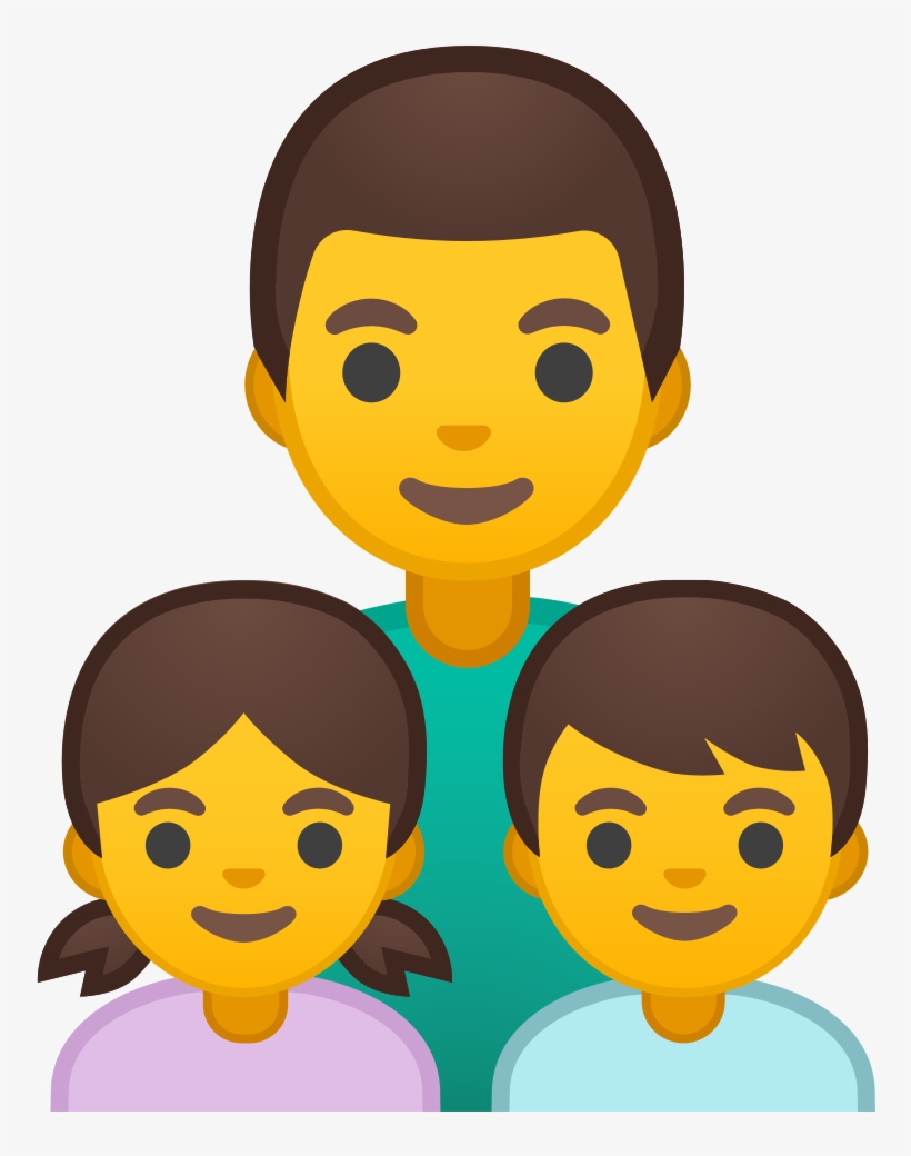 Family Man Girl Boy Icon Noto Emoji People Family Love - Emoji Famille, transparent png #6443847