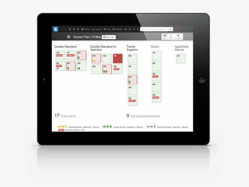 Clock Pms Demo - Housekeeping, transparent png #6443971