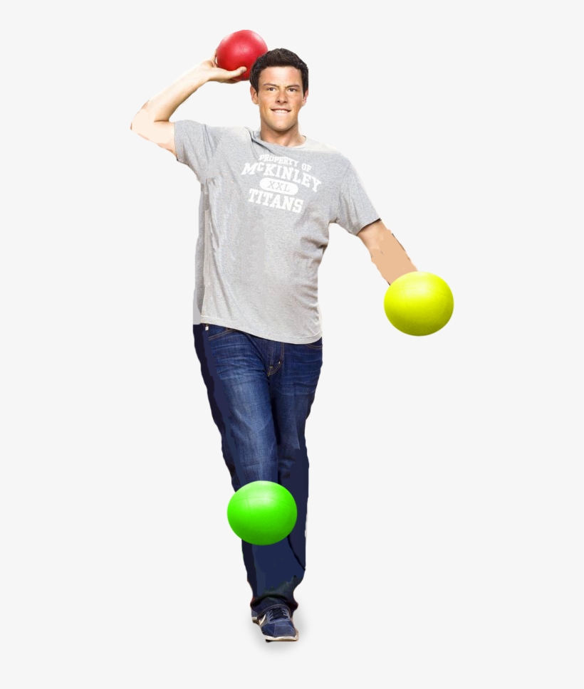 Cory Monteith Png Pic - Glee Dogeball Posss Finn, transparent png #6444705
