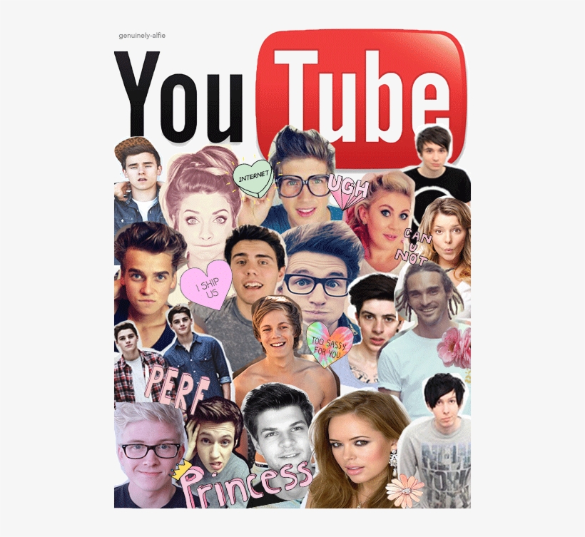 Connor, Zoe, Joey, Louise, Dan, (2) Joe, Alfue, Marcus, - All Youtubers In One, transparent png #6445039