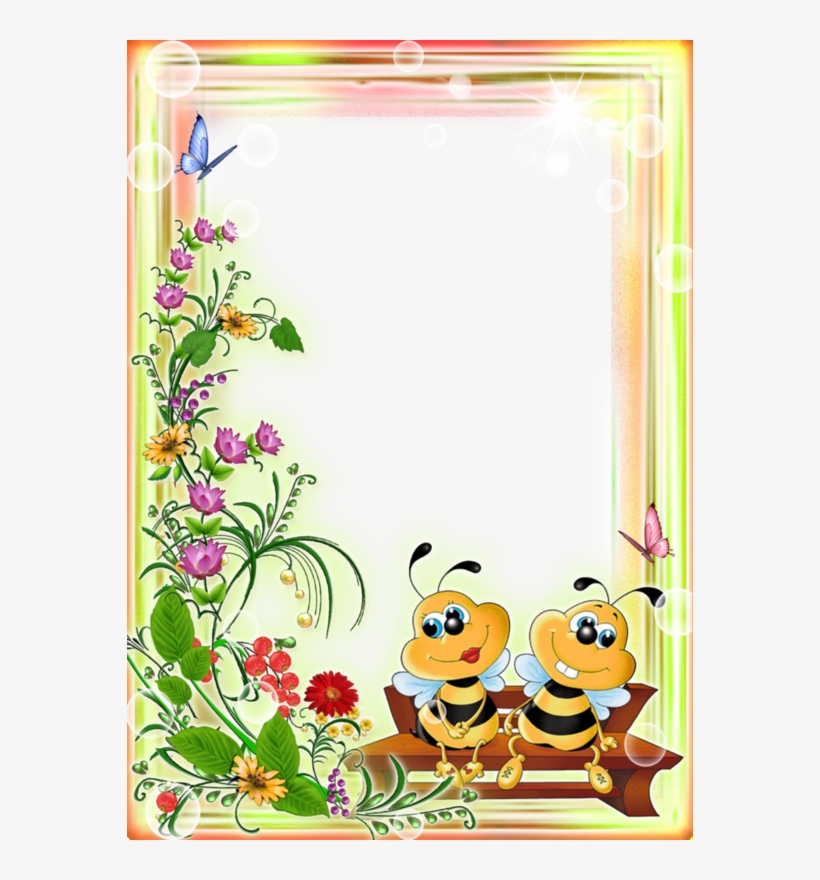 Marco Para Caratula Con Abejas, transparent png #6445101