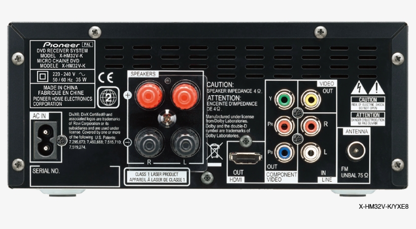 Dvd/cd Receiver System X-hm32v - Pioneer Xc-hm21v-k, transparent png #6445314