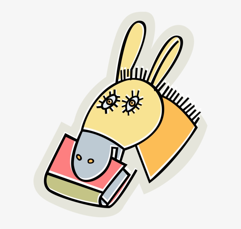 Vector Illustration Of Donkey Ass Jackass With Book, transparent png #6445505