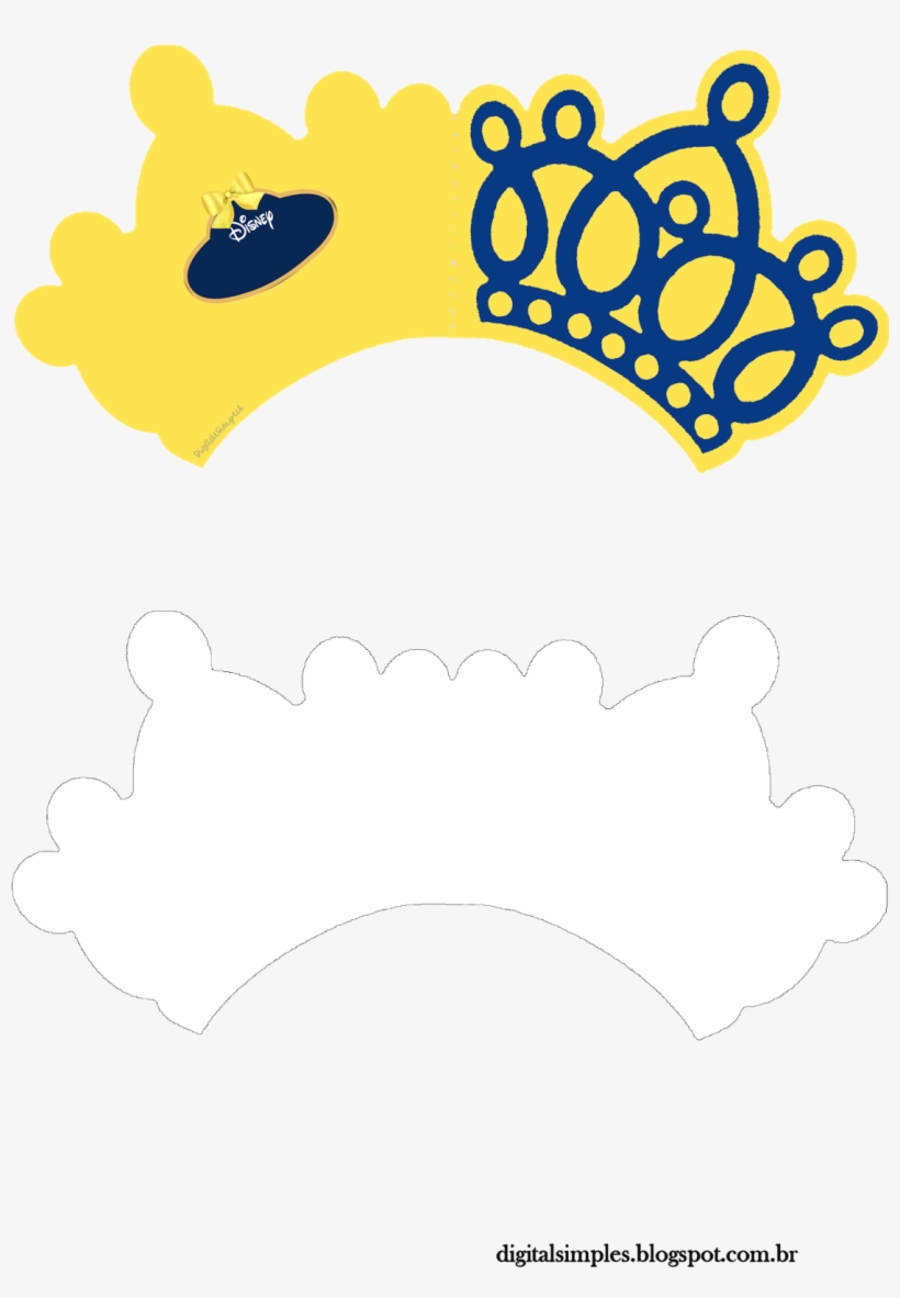 Convites Digitais Simples - Convite De Coroa Molde, transparent png #6447673