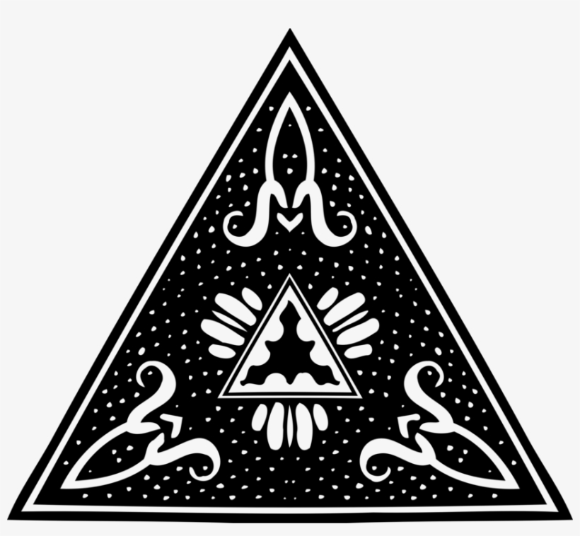 Ornament Decorative Arts Crowe Altius Drawing Visual - Triangle Ornament, transparent png #6448381