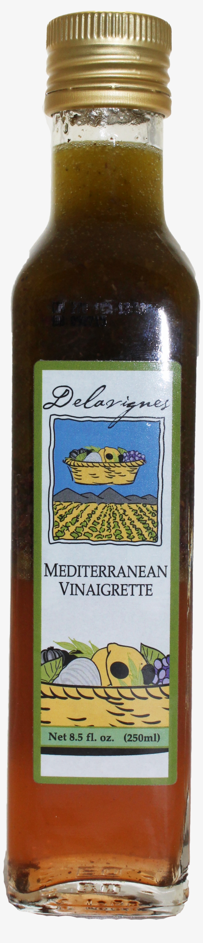 Olive Oil Factory Mediterranean Vinaigrette - Glass Bottle, transparent png #6448601