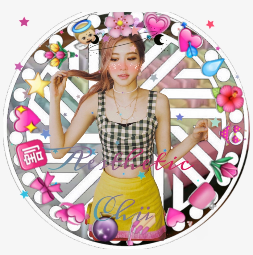 Park Chaeyoung😊blackpink Kpop Rosé Blackpinkrose Icon - Blackpink Icon Circle Png, transparent png #6448717