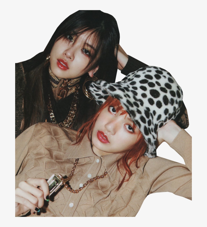 #blackpink #blackpink Джису #blackpink Лиса #blackpink - Rose And Lisa Nylon Japan, transparent png #6448904