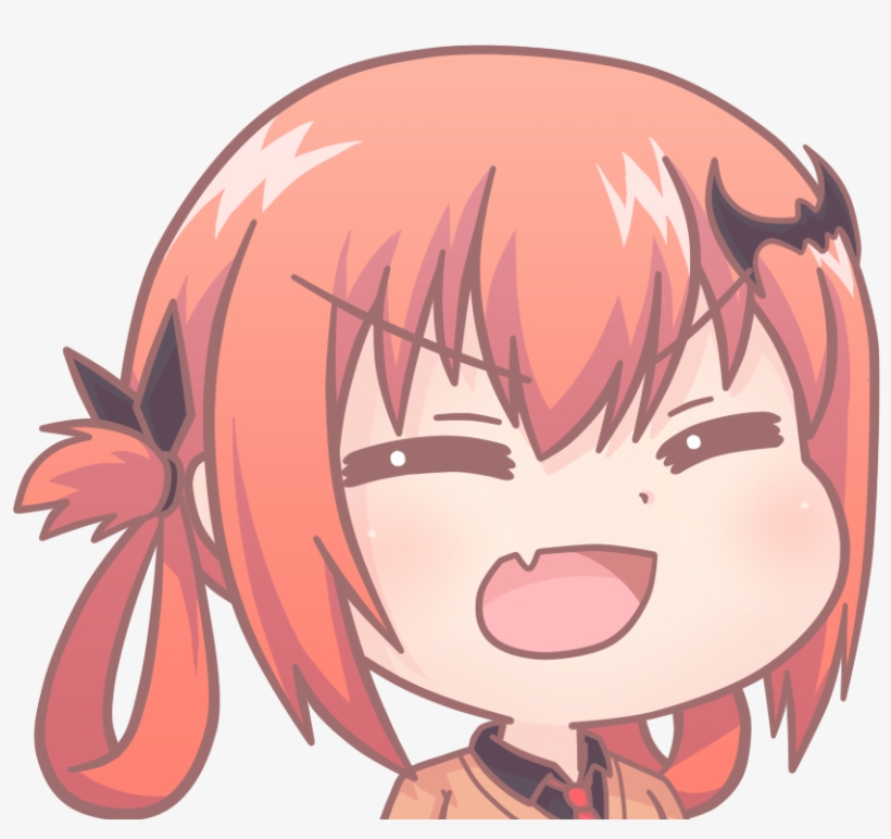Transparent anime girl face