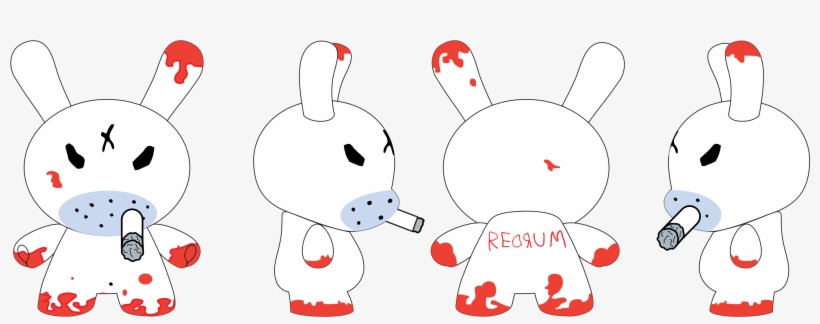 While The Redrum Dunny Was Cool In The Past - Stuffed Toy, transparent png #6450501
