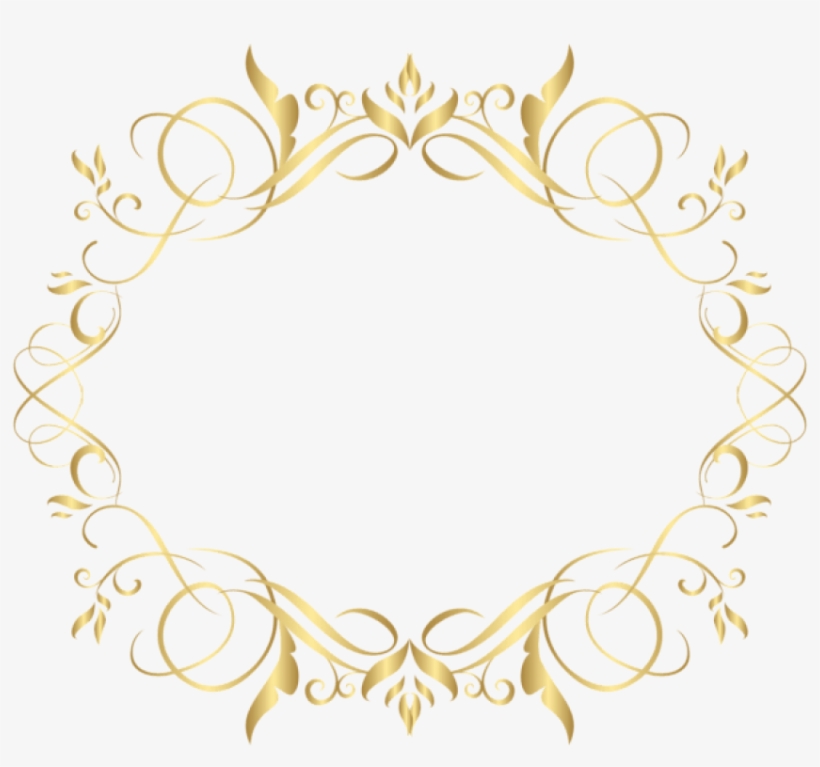 Free Png Gold Deco Frame Png Images Transparent - Portable Network Graphics, transparent png #6450565