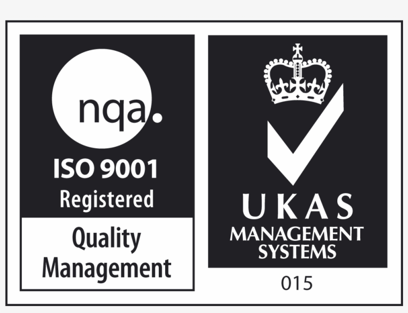 Iso 9001 Quality Ukas Acredited Neg Logo - Iso 9001 Ukas Logo, transparent png #6451257