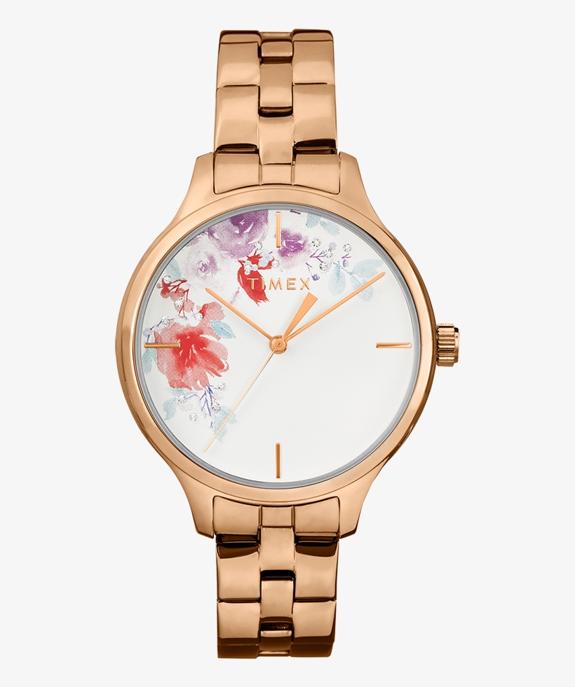Crystal Bloom With Swarovski&reg - Timex Women's Classic Watch Gold, transparent png #6452180